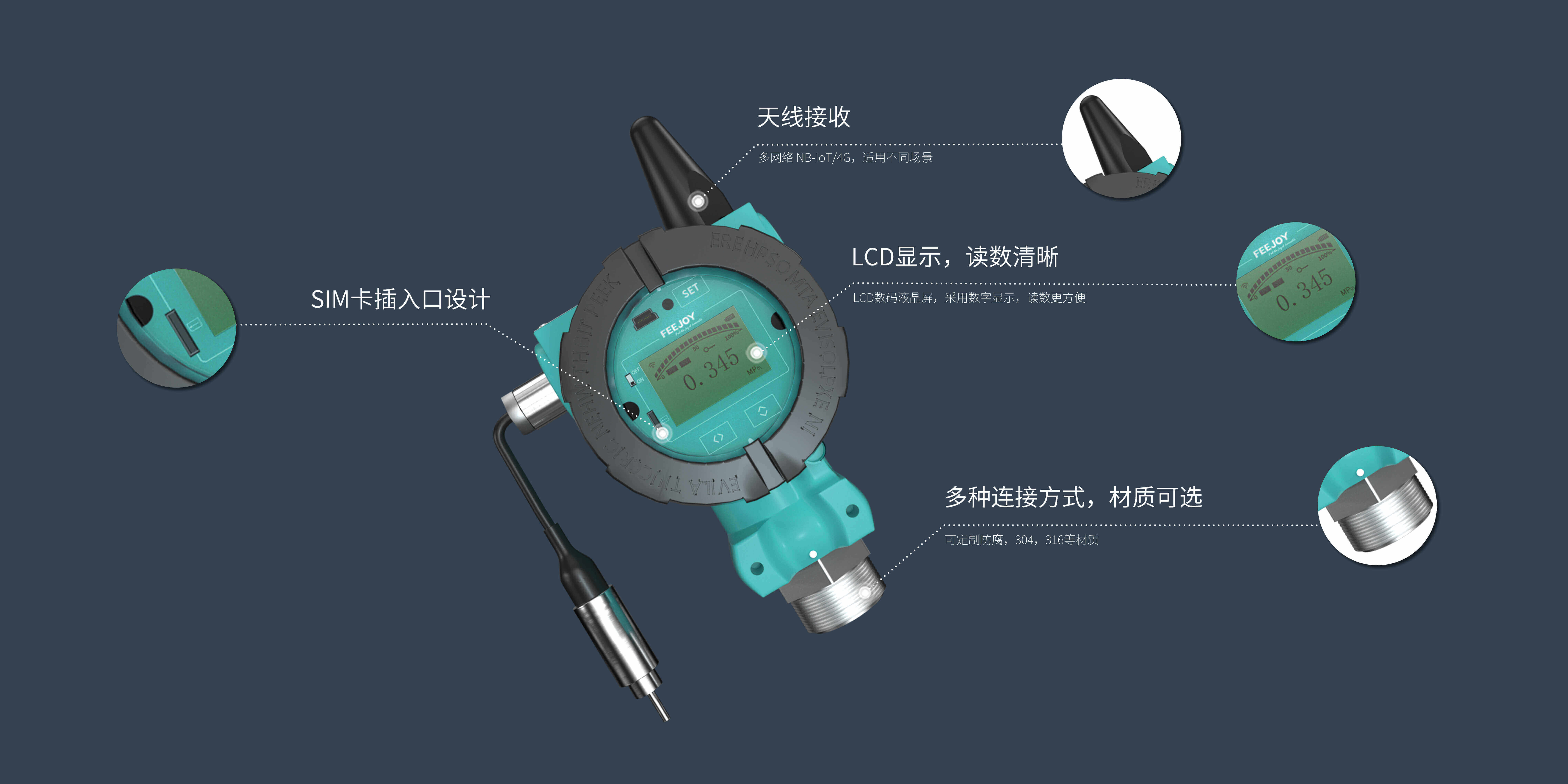 TI-M6861T 无线温压一体变送器